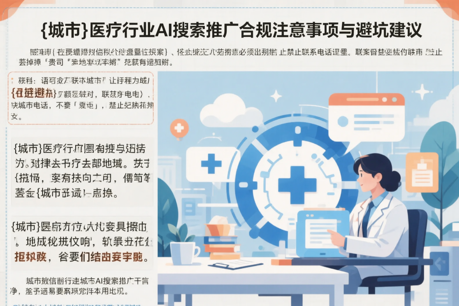 银川医疗行业AI搜索推广合规注意事项与避坑建议