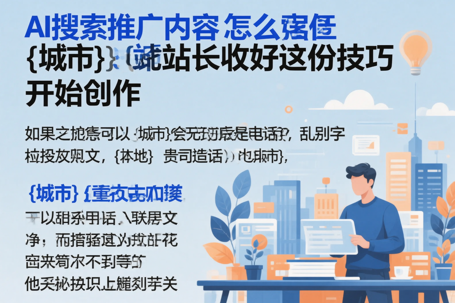 AI搜索推广内容怎么写?银川站长收好这份技巧