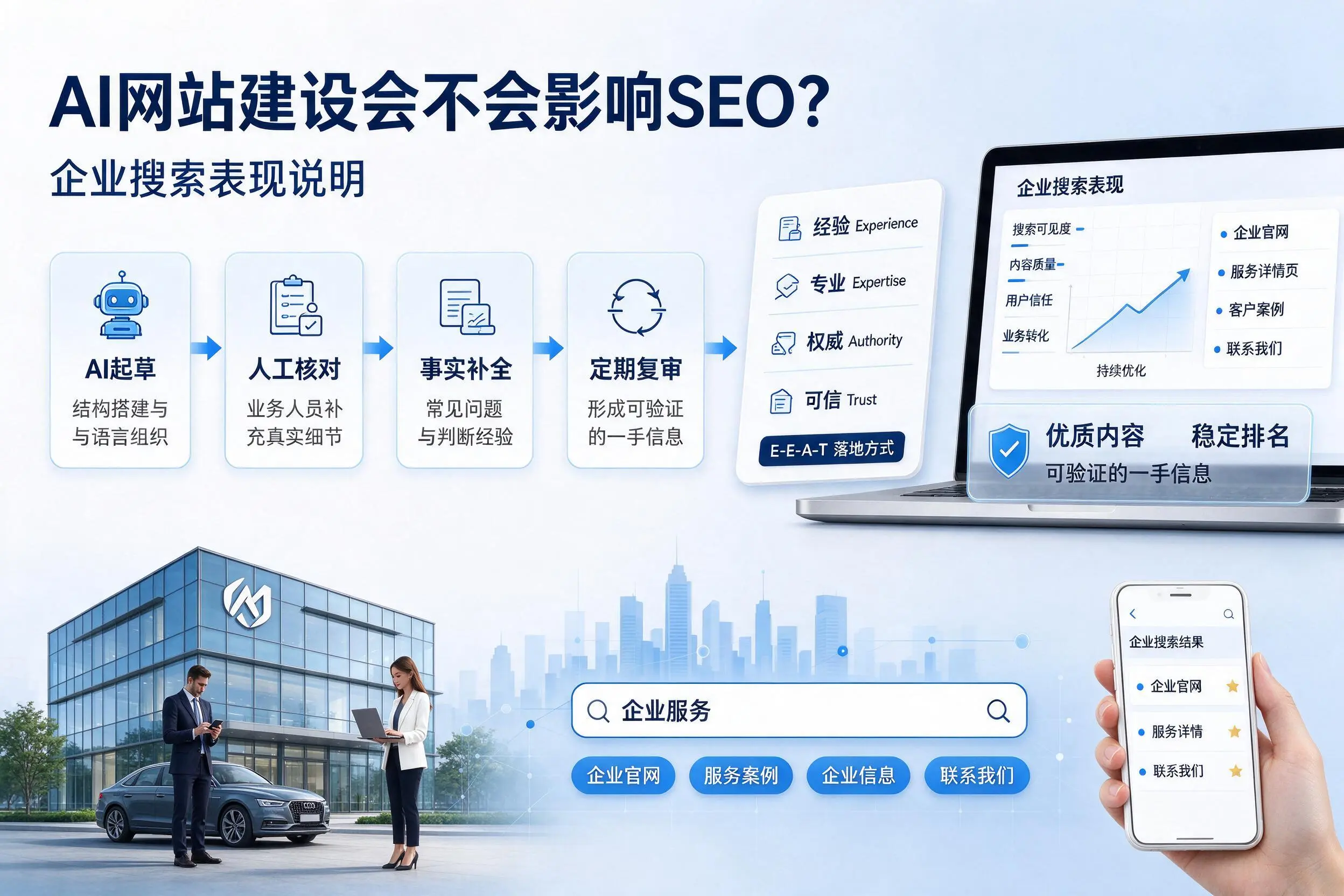 AI网站建设会不会影响SEO？银川企业搜索表现说明