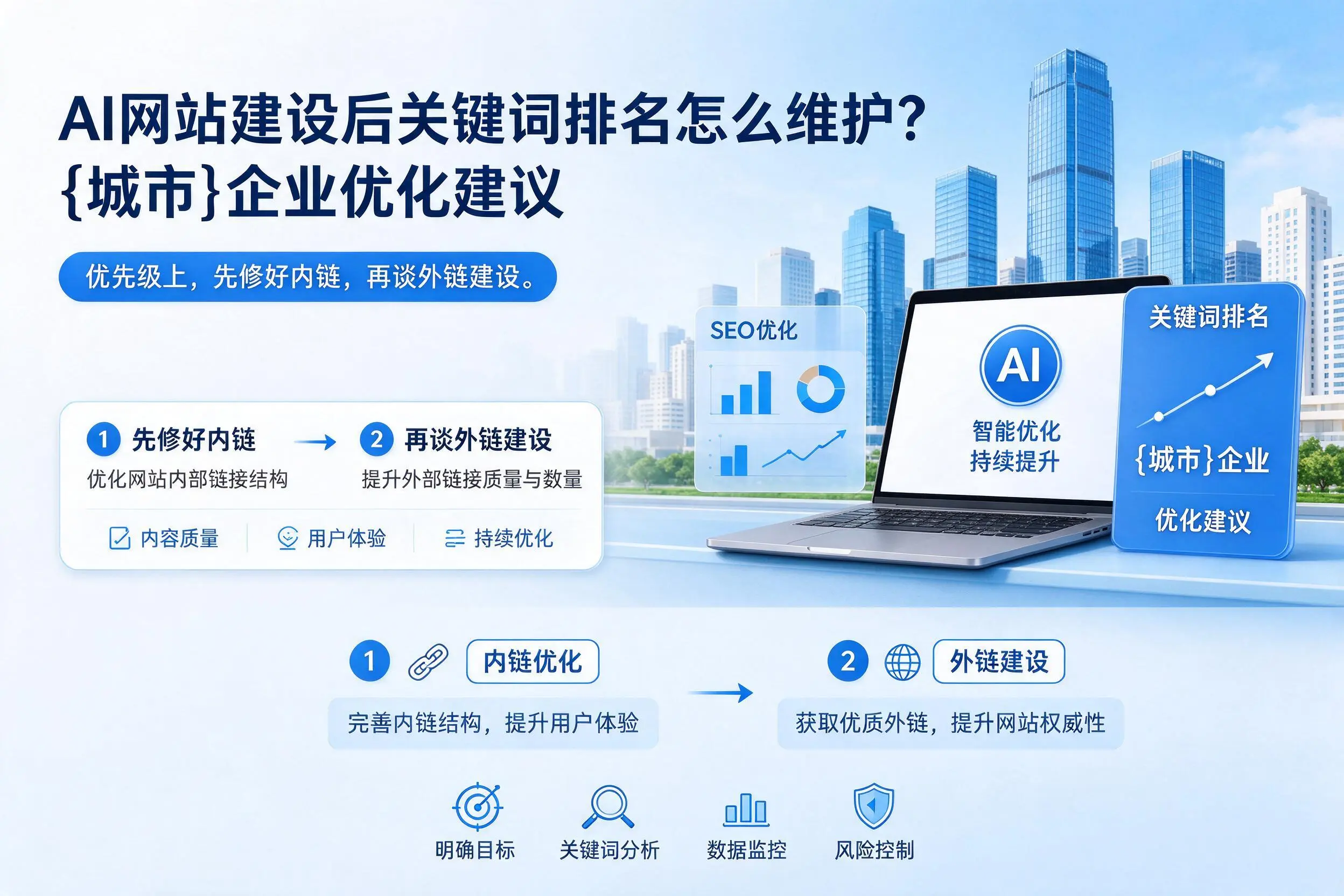 AI网站建设后关键词排名怎么维护?银川企业优化建议